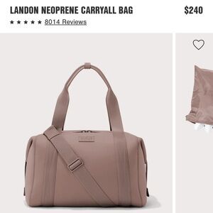Dagne Dover Landon Neoprene Carryall Bag - Taupe